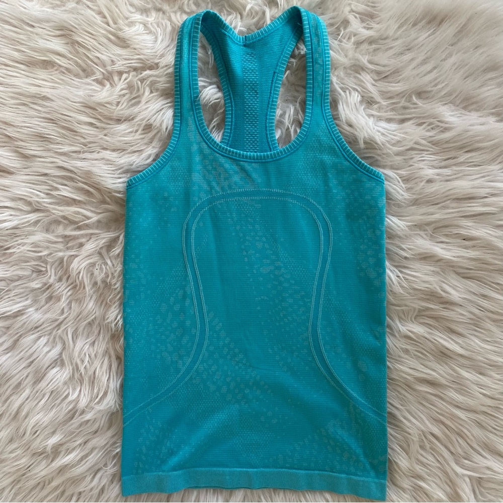 Lululemon Swiftly Tech Racerback Women’s Size 4 Heathered Peacock